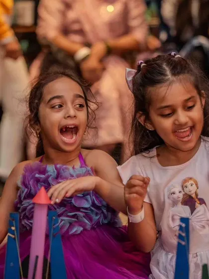 A duplicate of the hero image 46, this shot of pure excitement is worth seeing again. It perfectly captures the "aha!" moment that we strive to create.