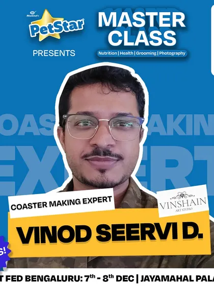This poster from the Pet Fed Bengaluru event showcases the variety of experts available. It was a pleasure to be part of such a talented group and contribute to the pet care community.