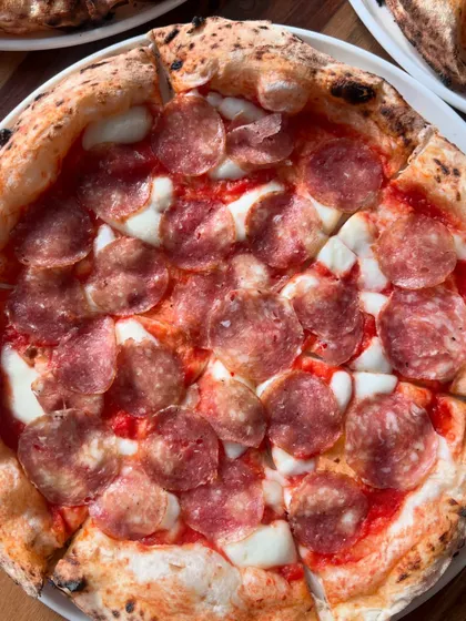 Pizza on our mind, all day, every day. Especially this delicious salami pizza.