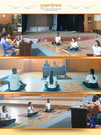 As a Lead Examiner for the Yoga Certification Board (YCB) exams at SVYASA University, I had the opportunity to witness the dedication of aspiring yoga practitioners. It is inspiring to see the high standards of yoga education being upheld.