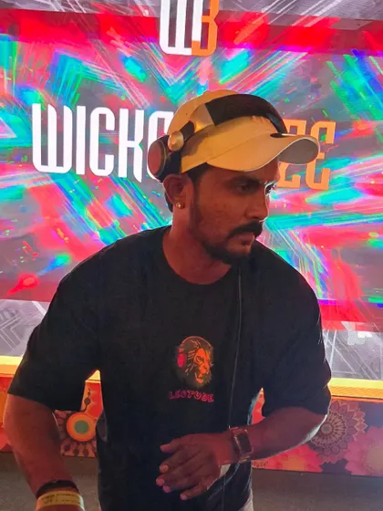 A close-up shot during a high-energy set. You can see the focus and passion I bring to every performance.