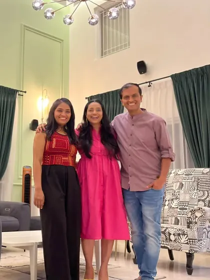 A photo with my client and my hardworking team member, Pranatha. Teamwork makes the dream work.