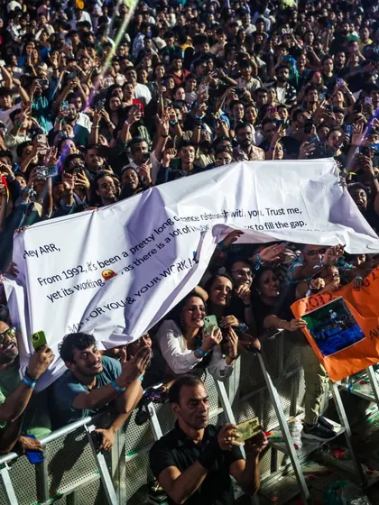 The voice of the fans. We create an environment where the audience is part of the show, celebrating their passion with banners and signs in the front rows.