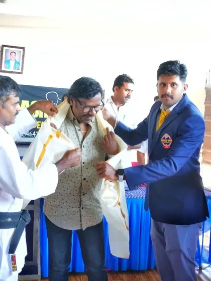 Another view of the felicitation ceremony, a tradition we uphold to show respect and gratitude.