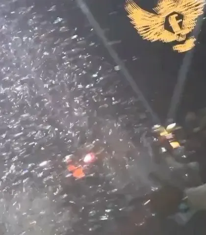Confetti blast during the massive night with DJ Chetas at F Superclub. The energy was off the charts.