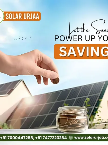 Let the sunshine power up your savings. This visual represents how every ray of sun on your rooftop panels translates into more money in your savings jar.