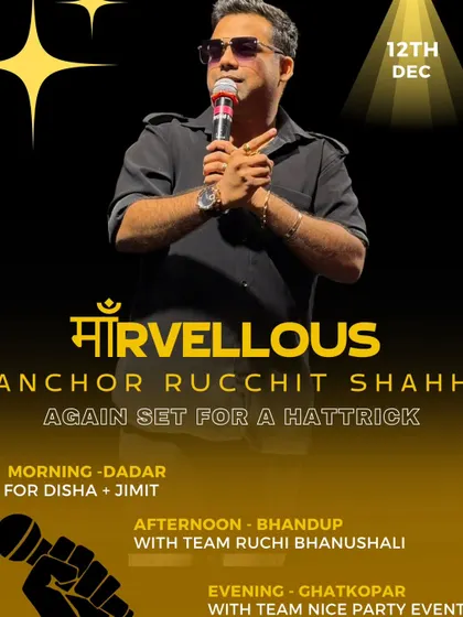 "Aaj hoga tahelka!" A hat-trick of shows in one day. Dadar, Bhandup, and Ghatkopar, here I come!