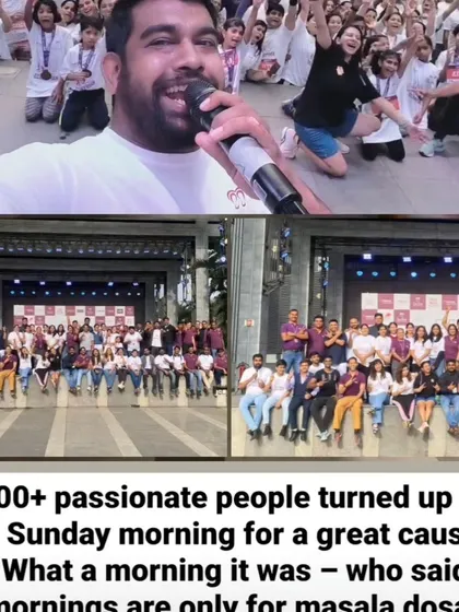 A collage from the 'Run for Happiness' event, showing that over 600 passionate people turned up on a Sunday morning for a great cause.