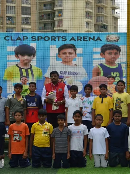 Another great group shot with the students from BNR Public School at our Clap Sports Arena. We are proud of our community partnerships.
