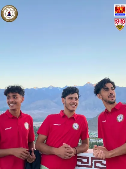 Our players enjoying a moment of rest with the Himalayan peaks in the distance. These tours offer a unique blend of intense football training and life-enriching experiences.
