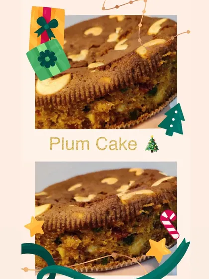 My festive season special Halal Plum Cake is made with lots of love and no alcohol. It's a rich, spiced fruit cake perfect for holiday celebrations.