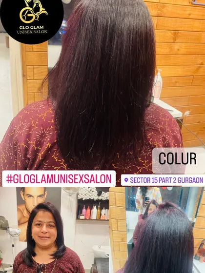 A happy client showing off her new hair colour. I make sure to consult with you to find the perfect shade that complements your style and skin tone.