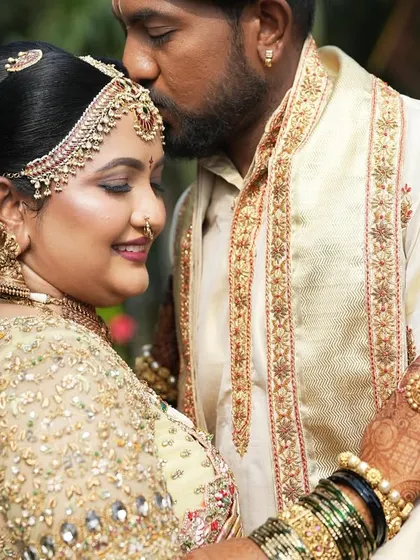 Additional views showcasing the variety and detail of my heirloom bridal sarees. Each image captures a different angle, moment, or detail, from full portraits to close ups of the fabric and embroidery, illustrating the complete story of each bride's custom creation.