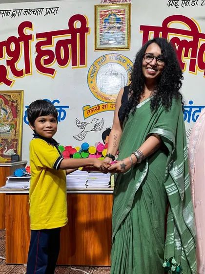 A heartfelt moment with one of the students. It's a privilege to be able to support these children on their educational journey.