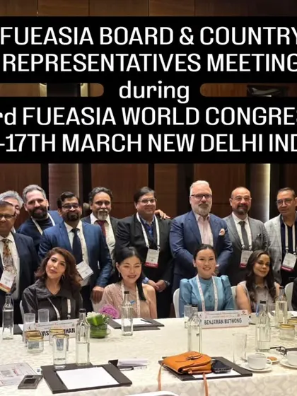 When you train with me, you join a global network. This is a meeting with FUEASIA board and country representatives, the very network of experts you will become a part of, opening doors to international collaboration and learning.