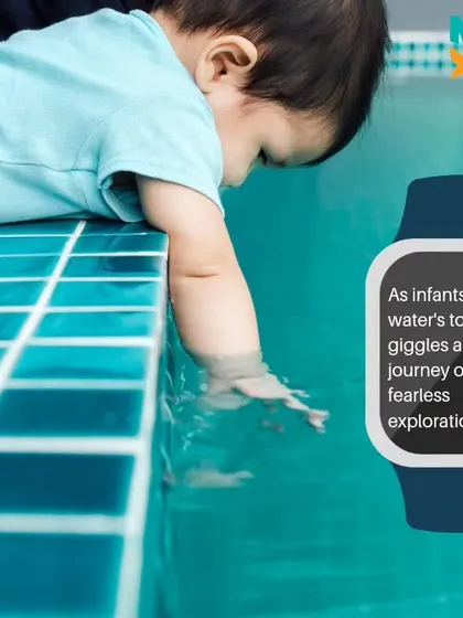 As infants embrace the water's touch, a journey of survival and fearless exploration begins.