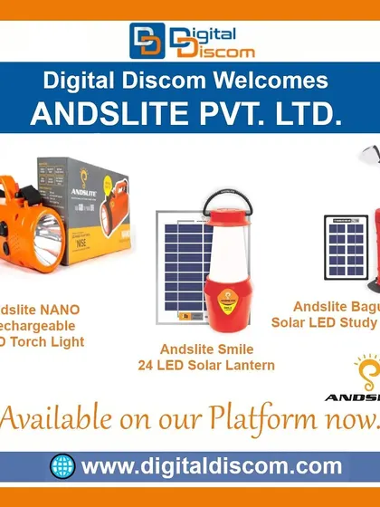 We feature a range of portable solar lighting from Andslite. This includes a rechargeable LED torchlight, a 24-LED solar lantern, and a solar-powered LED study lamp.