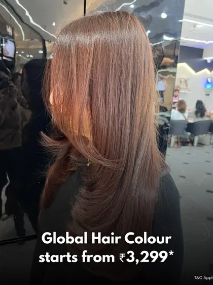 A sleek and simple global hair colour. This service provides a uniform, rich colour from roots to ends for a polished and classic look.