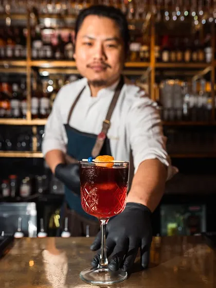 Sip on sophistication with ‘The Royal of Khubani’. This gin and wine-based cocktail is fit for royalty, with exquisite flavors that transport you to a realm of summer indulgence.