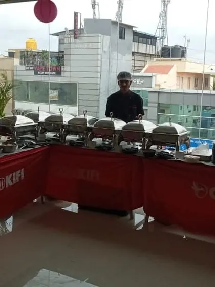 A festive buffet arrangement for a Deepavali celebration at ApexX Fintech. We cater for all types of office parties and cultural events.