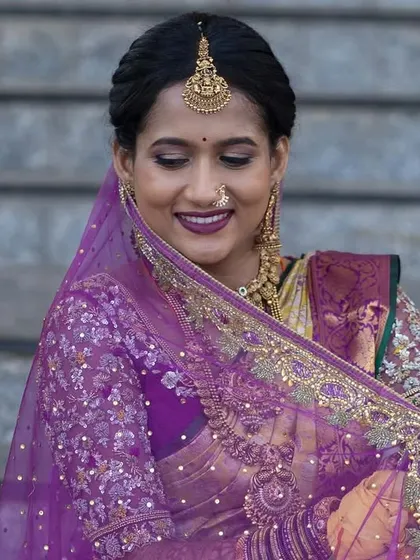 A quiet, elegant portrait of the bride.