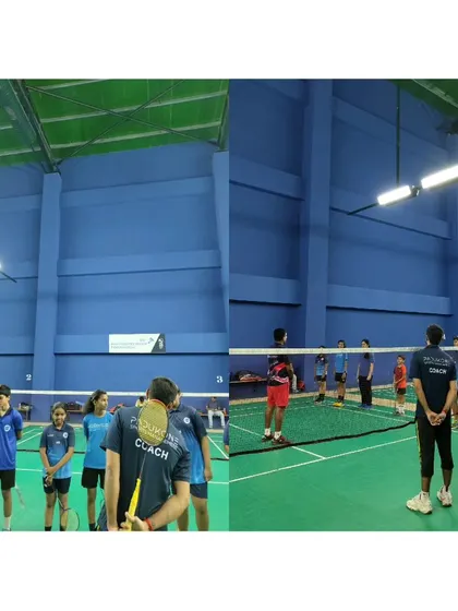 Young players from a partner academy line up for drills at our High-Performance Centre, getting a taste of a professional training environment.