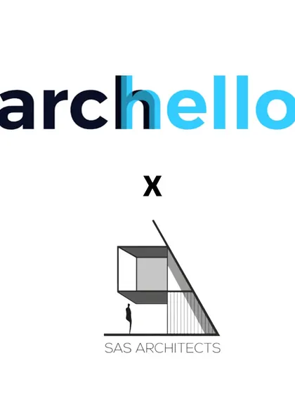 A graphic celebrating our features in Archello, another important voice in the architectural community.