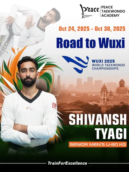On the road to greatness. Congratulations to Shivansh Tyagi for qualifying for the Wuxi 2025 World Championships. We are behind you every step of the way.