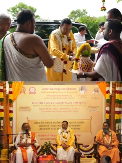 A collage from my 69th birthday celebration. Devotees gathered for various activities and a soulful satsang, filling the day with joy and gratitude.