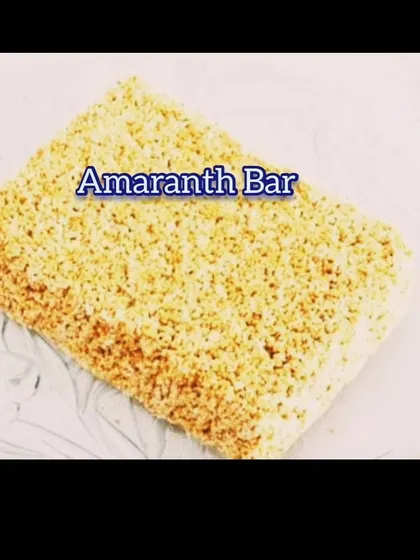 An amaranth bar is a convenient and healthy snack for when you are on the go. It provides sustained energy and is packed with the goodness of this ancient grain.