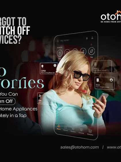 Forgot to switch something off before the movie starts? No worries. Our app gives you the power to remotely manage all your home appliances, so your entertainment is never interrupted.