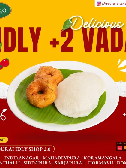 Our Idli Vada combo is a customer favorite for a reason. It offers the best of both worlds: the pillowy softness of our idlis and the savory crunch of our freshly fried vadas.