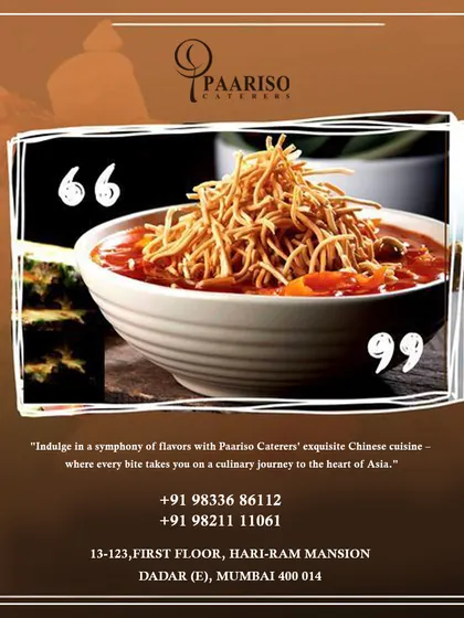 Our Chinese Manchow soup, topped with crispy fried noodles, takes you on a culinary journey to the heart of Asia. It's a warm and flavorful start to any meal.