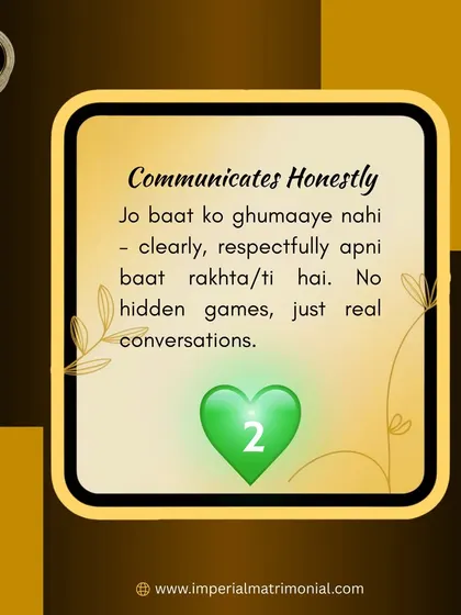 The second green flag: honest communication. A potential partner who communicates clearly and respectfully, without hidden games, is a sign of a healthy foundation for a relationship.