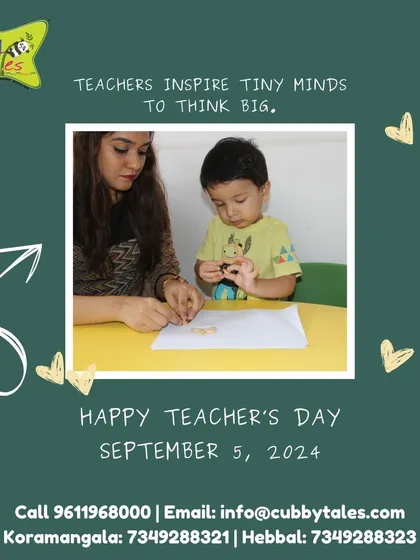 Happy Teacher's Day to the mentors who inspire tiny minds to think big. I am so grateful for my team of teachers who nurture our children's curiosity and make learning a true adventure every single day.