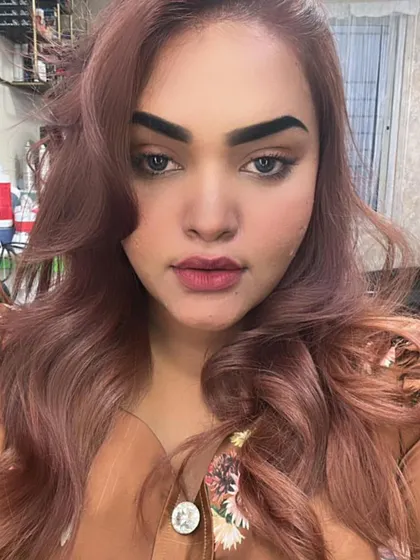 Another angle showcasing the depth and shine of the new color. Healthy hair is always the goal.