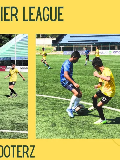 Glimpses from our U-13 YPL match against Mysore Vijaynagar FC at the KSFA stadium, showing our players competing with skill and determination on a professional pitch.