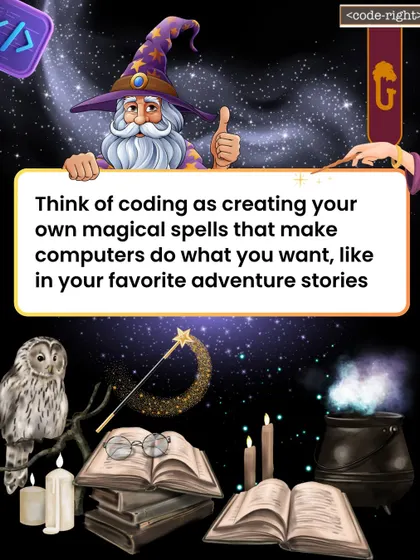 Think of coding as creating your own magical spells. This fun post compares programming to the world of Harry Potter, making it feel adventurous and exciting for young learners.