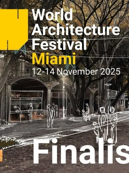 We are humbled to be a finalist at the World Architecture Festival for our 'Lone Lung Space' project. This concept sketch shows the vision for repurposing old structures into new community hubs within a lush green landscape.