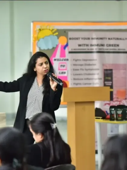 During the session, I also introduced a herbal tea product, Immuni Green, explaining its benefits for boosting immunity naturally.