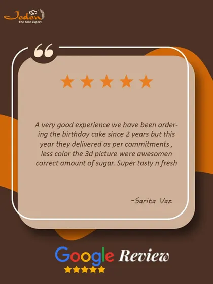 We are so glad you enjoyed your birthday cake, and that you appreciated our commitment to less color and the perfect amount of sugar.