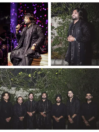 The faces behind the music. This collage shows me on stage and with the entire band, highlighting the camaraderie and friendship that fuels our performances.
