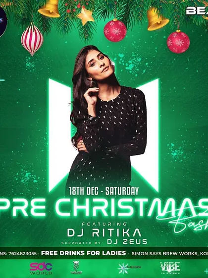 Getting into the holiday spirit with a Pre-Christmas Bash. These events feature a mix of festive tunes and dance floor hits.