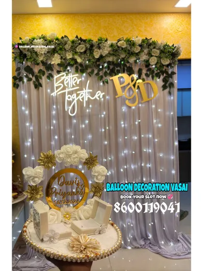 We also consider the small details, like the presentation of the engagement ring platter, ensuring it complements the overall stage decoration for your ceremony.