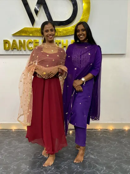 A sweet picture with a fellow dancer. The dance community is all about supporting each other.