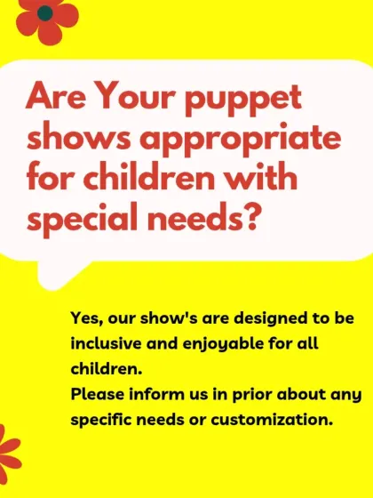 Yes, my shows are designed to be inclusive and enjoyable for all children, including those with special needs. Please let me know in advance about any specific requirements.