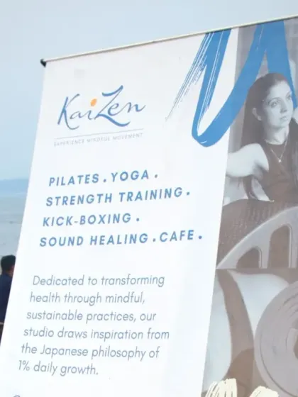 My workshops are organized in partnership with Kaizen Goa, a studio dedicated to transforming health through mindful, sustainable practices. We believe in the philosophy of 1% daily growth.