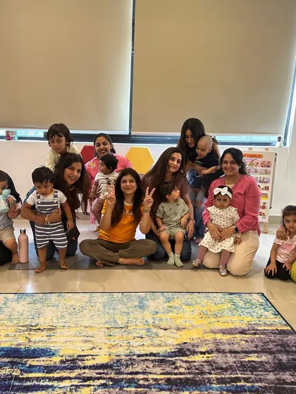 The Mums n Munchkins squad! I love our community of wonderful moms and their amazing little ones. It's a joy to brainstorm new activities and watch the children grow together.