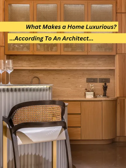 What makes a home luxurious? This series explores our philosophy. It's not just about expensive items, but about invisible qualities like volume, natural light, and comfort.