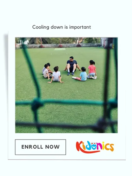 Cooling down is just as important as warming up. We end our sessions with a calm circle time, where we stretch and talk about our favorite parts of the day. It's the perfect way to wind down after an hour of high-energy fun.